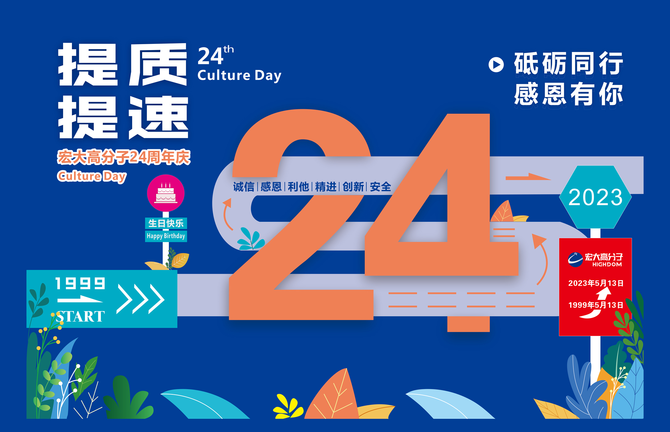 砥礪同行，感恩有你 | 宏大高分子24周年